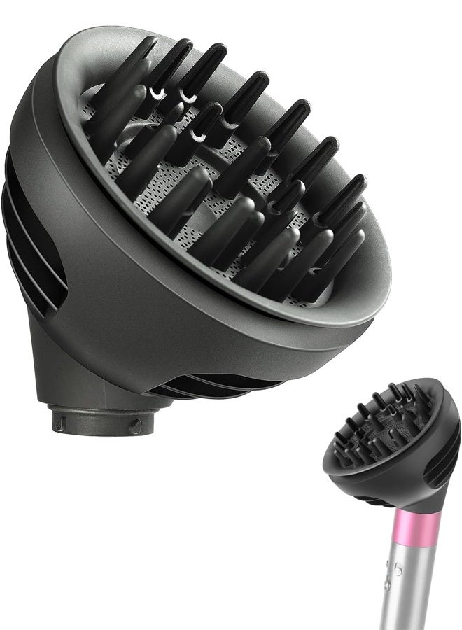 Wave+Curl Diffuser for Dyson Airwrap Styler, Upgraded Diffuser Nozzle Attachment for Dyson Airwrap HS01 HS05 HS08 for Wavy Curly or Coily Hair Type - Image 1
